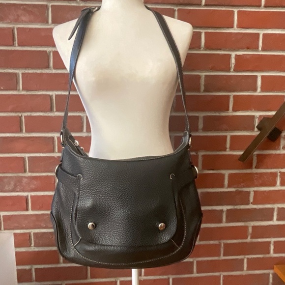 •❤️SOLD❤️Lancel Paris Black Pebbled Leather Zip Crossbody Shoulder Bag, NWOT - Picture 14 of 14